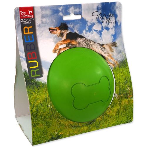 Igrača DOG FANTASY gumijasta žoga za metanje zelena 12,5 cm 1 kos