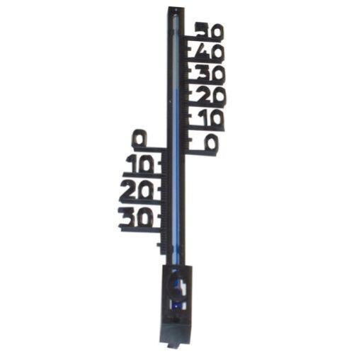 Zunanji termometer 27 cm, plastičen, črn