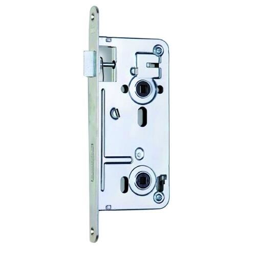 Ključavnica za WC K135 - 72/80 P-L WC, površina beli cink, oreh 6x6mm