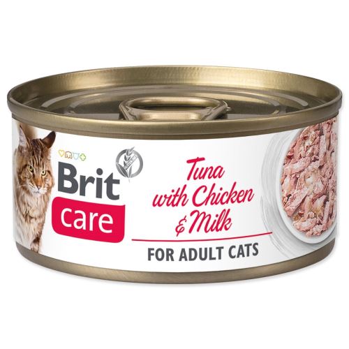 Konzerva BRIT Care Cat Tuna s piščancem in mlekom 70 g