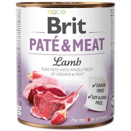 BRIT Paté in jagnječje meso 800 g