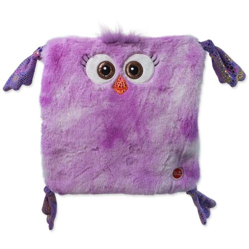 Igrača DOG FANTASY Pošasti piščanec kvadratna vijolična šumeča 28 cm
