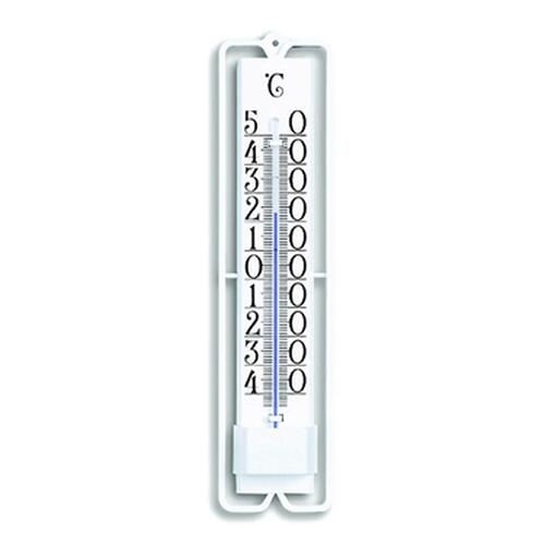Zunanji termometer 19 cm, plastičen, bel
