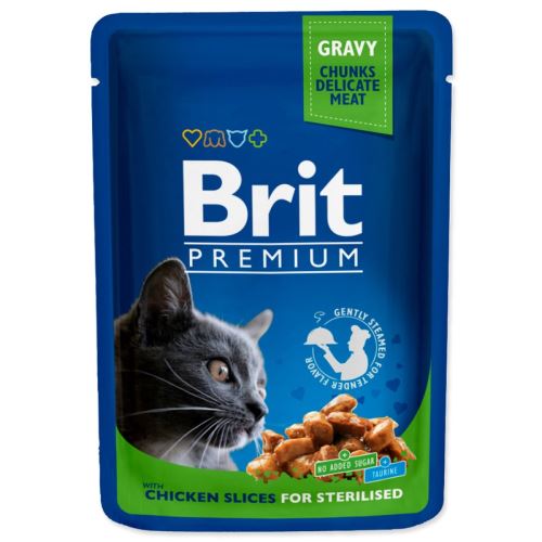 BRIT Premium Cat piščančje rezine za sterilizirane 100 g