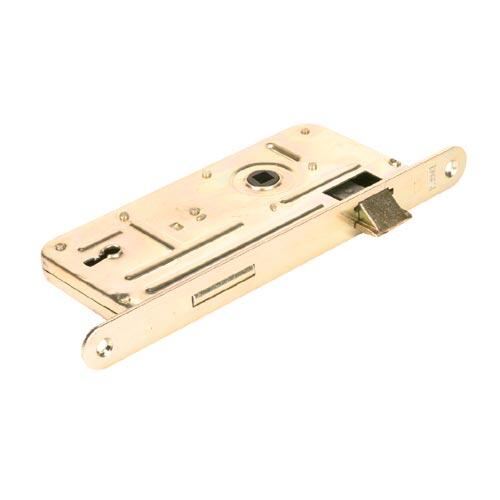 Vgradna ključavnica 548A - 90/80 P-L, beli cink, za dozični ključ