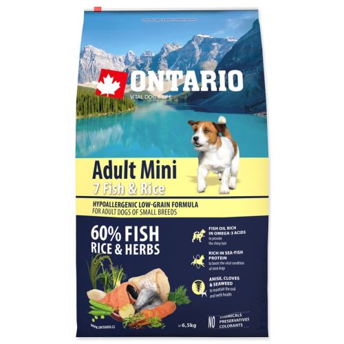 Dog Adult Mini Fish & Rice 6,5 kg