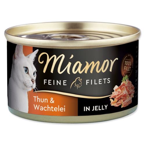MIAMOR Feine Filets tuna v konzervi + prepeličja jajca v želeju 100 g