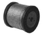Jeklena žična vrv DIN 3055 iz PVC 1,2/1,6x2000m