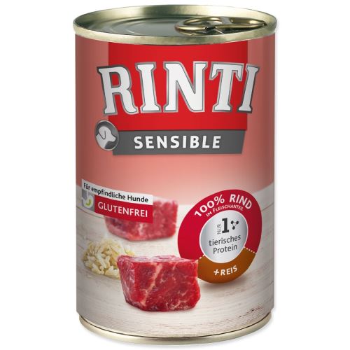 RINTI Sensible beef + riž v konzervi 400 g
