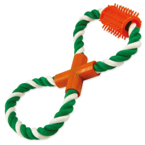 Prevleka za vrv DOG FANTASY figura osmih zeleno-bele barve 25 cm