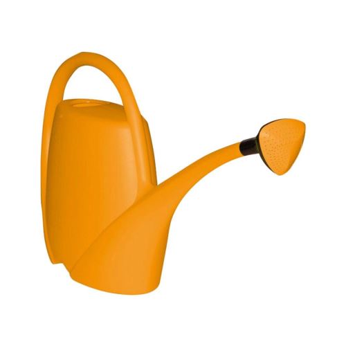 Plastični zalivalnik oranžne barve 8l z razpršilnikom