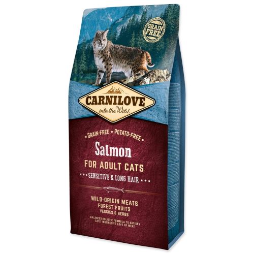 Carnilove Adult Cats Sensitive & Long Hair Salmon 6kg