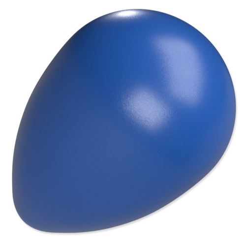 Igrača DOG FANTASY Eggy žoga v obliki jajca modra 13 x 18,5 cm