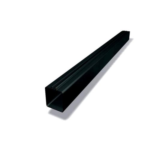 PREFA Aluminijasta kvadratna ročica 100 x 100 mm, dolžina 0,6 m, črna P10 RAL 9005