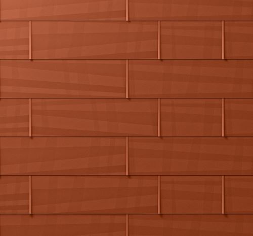 PREFA strešna/fundacijska plošča fx.12, 1400 x 420 mm, velika gladka, opečno rdeča P10 / pakiranje 11,76 m2
