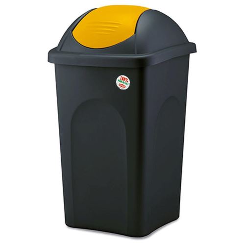 Zabojnik za smeti MULTIPAT 60l, plastični rumeni pokrov