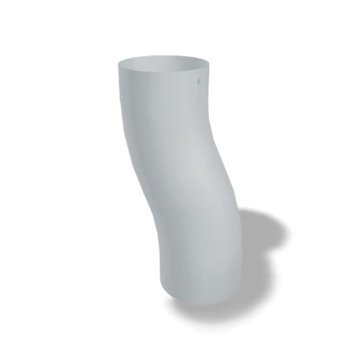 PREFA aluminijasto koleno podstavka Ø 100 mm, srebrna kovinska barva RAL 9006