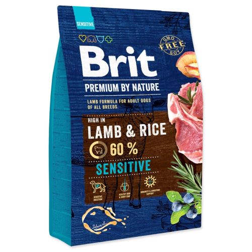 BRIT Premium by Nature Sensitive jagnječje meso 3 kg