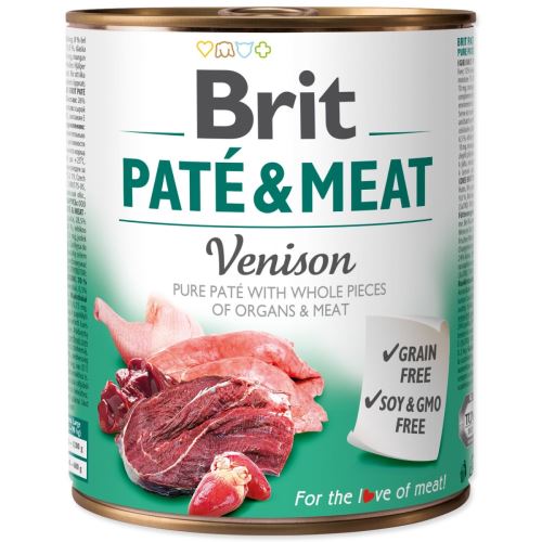 BRIT Paté in meso divjačine 800 g