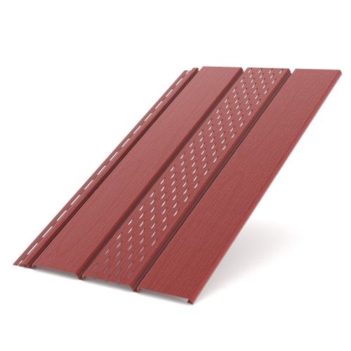 BRYZA strešna plošča, perforirana plastika, dolžina 3M, širina 305 mm, rdeča RAL 3011