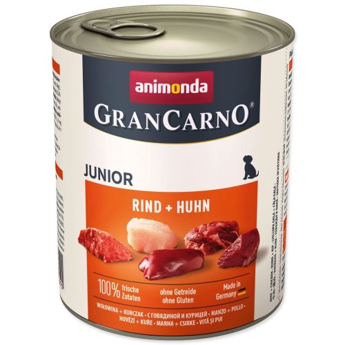 Konzerva Gran Carno Junior govedina + piščanec 800 g