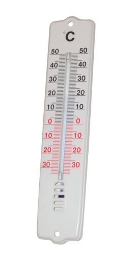 Zunanji termometer 21 cm, plastičen, bel