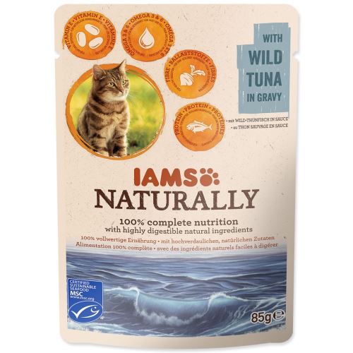 IAMS Naturally tuna v omaki 85 g