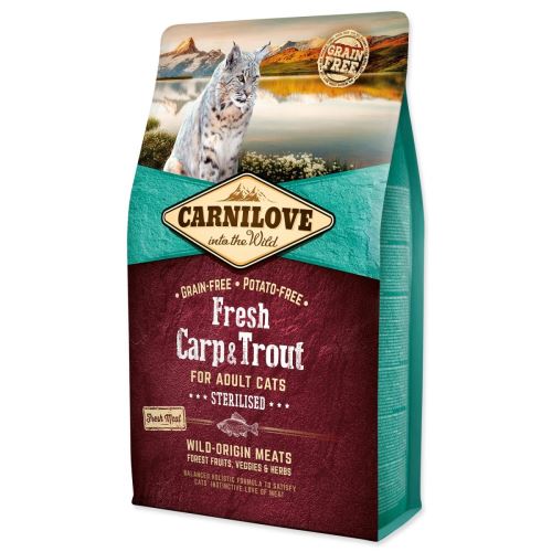 CARNILOVE Fresh Carp & Trout Sterilizirano za odrasle mačke 2 kg