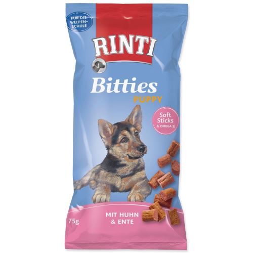 RINTI Extra Bitties Puppy piščanec + raca 75 g