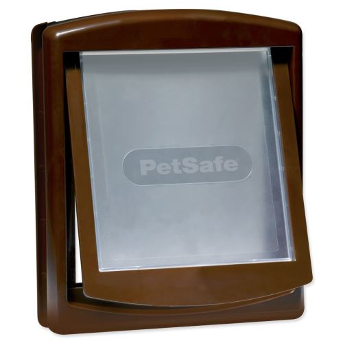 Vrata PETSAFE rjave barve s prozornim pokrovom 755 1 kos