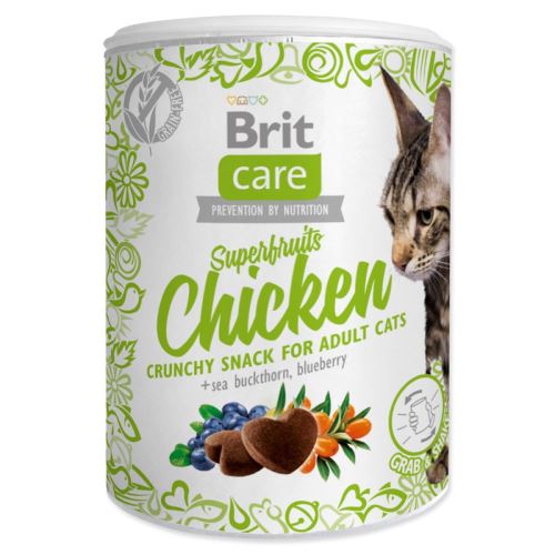 Brit Care Cat Snack Superfruits piščanec 100g