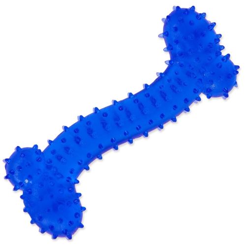 Igrača DOG FANTASY gumijasta kost modra 11 cm 1 kos