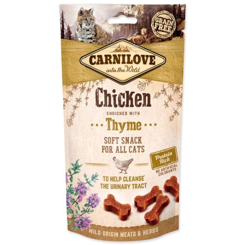 CARNILOVE Cat Semi Moist Snack Chicken obogaten s timijanom 50 g