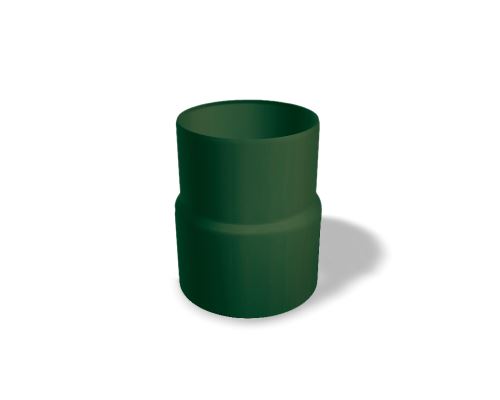 PREFA aluminijast vratni spoj Ø 100 mm, mahovnato zelene barve RAL 6005