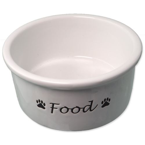 DOG FANTASY keramična posoda bela Hrana 15 x 7 cm 600 ml