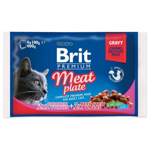 BRIT Premium Cat mesni krožnik 400 g