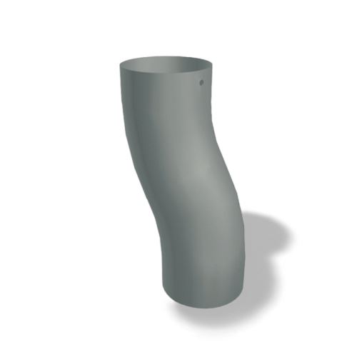 PREFA aluminijasto koleno za podstavek Ø 80 mm, svetlo sivo P10 RAL 7005