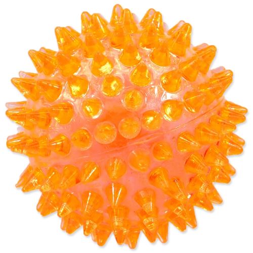 Igrača DOG FANTASY žogica žvižgajoča oranžna 6 cm 1 kos