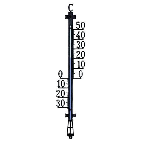 Zunanji termometer 50 cm, plastičen, črn