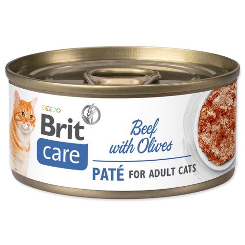 BRIT Care Cat Goveja pašteta z olivami 70 g