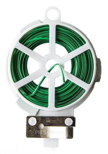 Povezovalna žica, prevlečena s plastiko (30 m), zelena