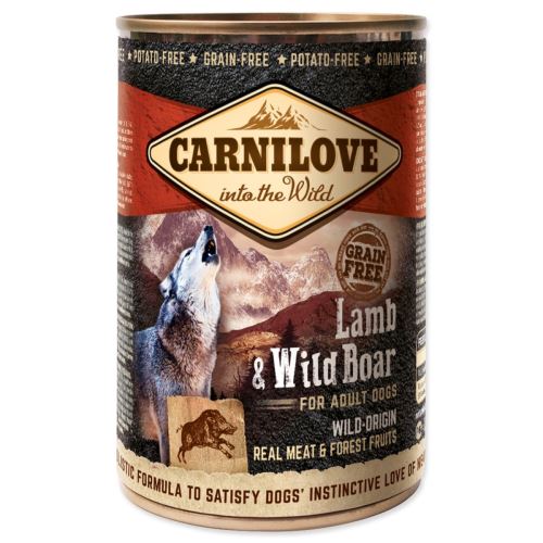 Konzervirana hrana CARNILOVE Dog Wild Meat Lamb & Wild Boar 400 g