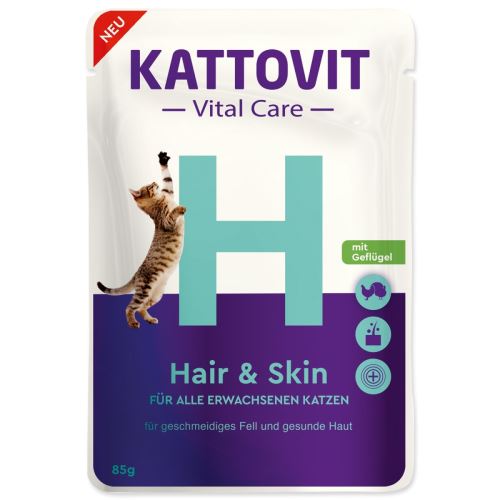 Kapsula KATTOVIT Vital Care Hair & Skin 85 g