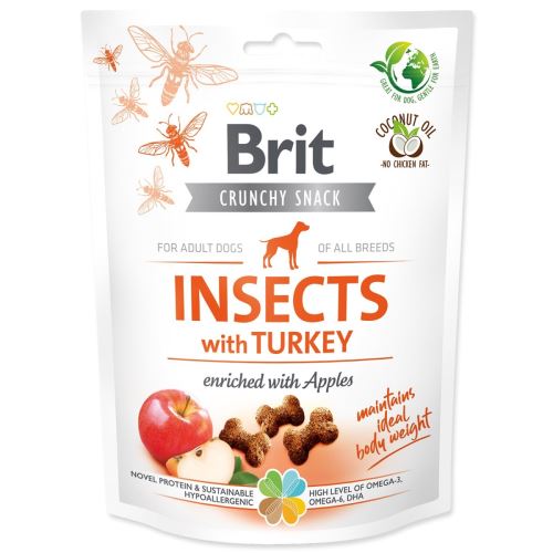 Brit Care Dog Crunchy Cracker. Žuželke s puranom in jabolki 200 g