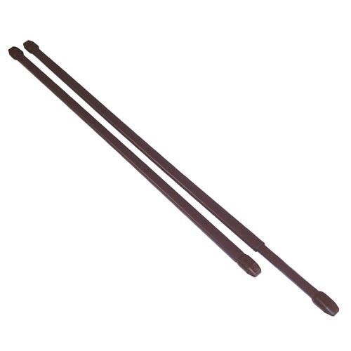 Vitražna palica 50 cm kovinska rjava