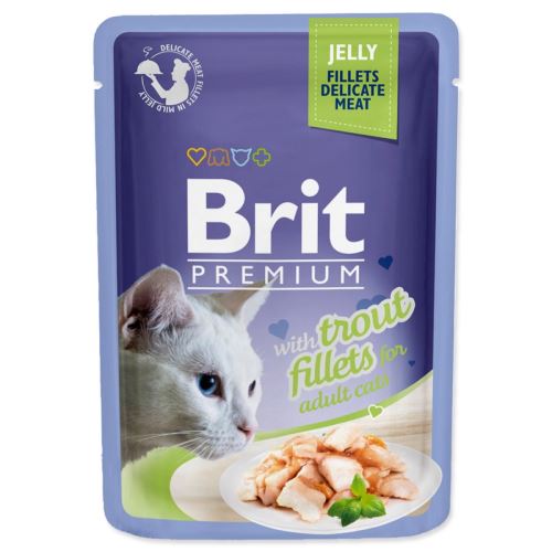 BRIT Premium Cat Delicate fileti v želeju s postrvjo 85 g
