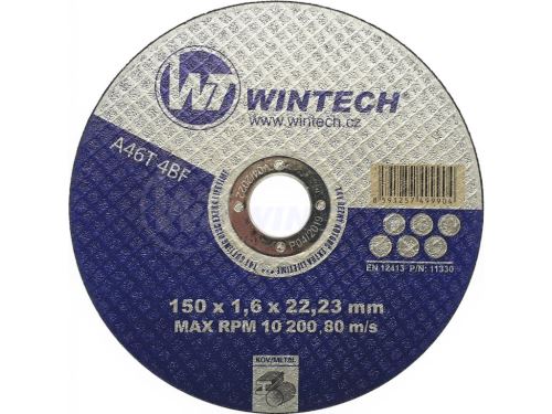 Rezalni kolut WT WINTECH® Extra 150x1,6x22,2 za kovino / pakiranje 1 kos