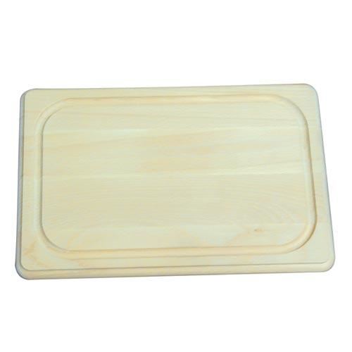 Deska za rezanje mesa 45x30x1,9cm z žlebom lesena