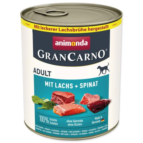 Losos v konzervi Gran Carno + špinača 800 g