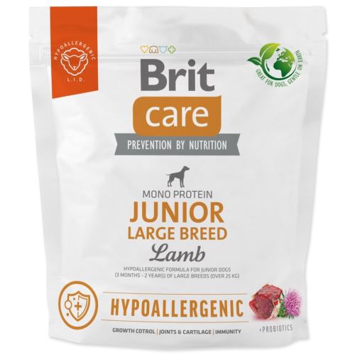 Brit Care Dog Hypoallergenic Junior Large Breed Lamb 1kg